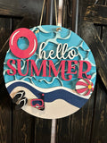 Round door hanger sign kits