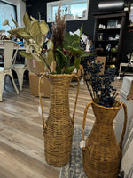 Medium wicker vase  basket