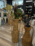 Medium wicker vase  basket