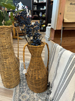 Medium wicker vase  basket