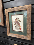 Owl picture w barnwood frame