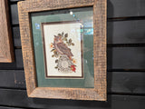 Owl picture w barnwood frame