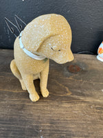 Angel dog devoted figurine