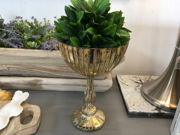 Mercury Glass Look Chalice