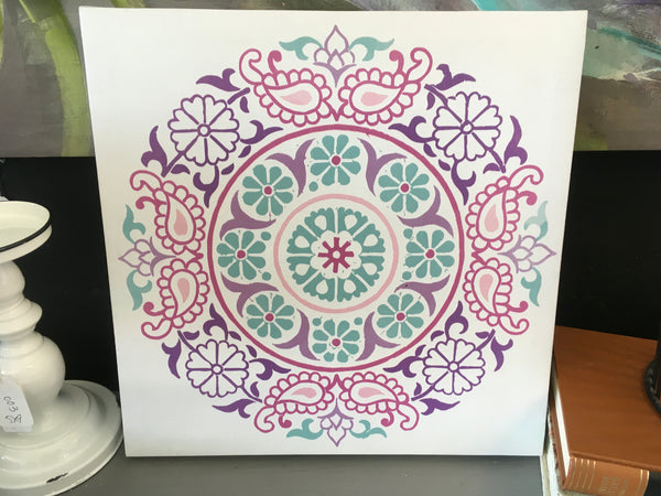 Boho Mandala Purple Art