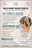 Oliver corbel kit milk paint experience  (milk paint sold separately)