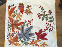 Embroidery pillow covers