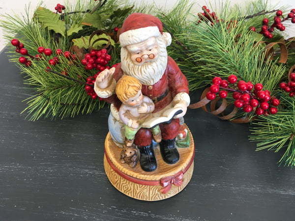 Musical Santa Figure with Book