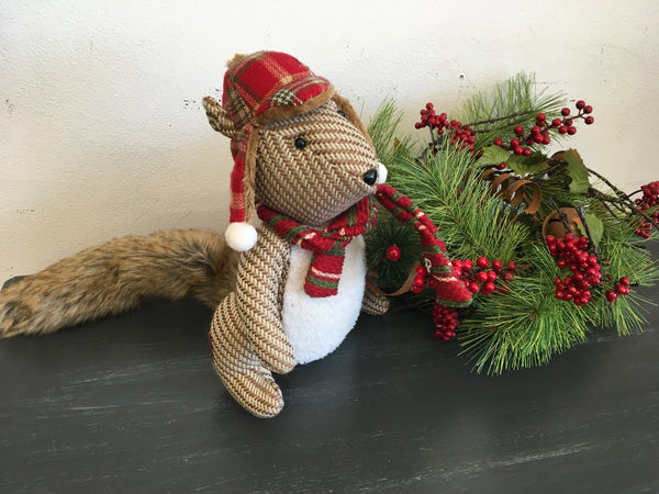 Squirrel with Hat/Scarf
