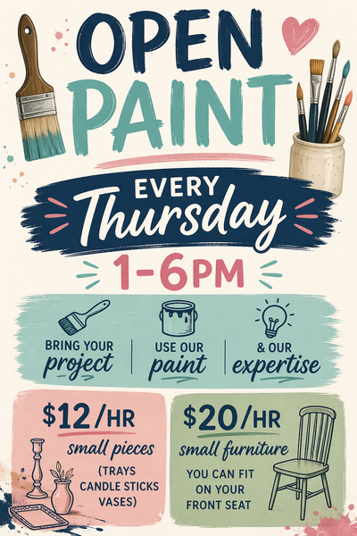 Open Paint: Drop-In Every Thursday – Rustic Rehabs