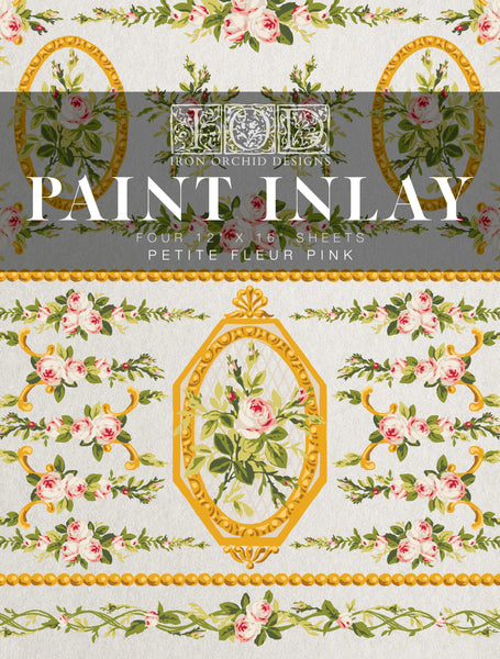 Petite Fleur IOD PAINT INLAY 12X16 PAD