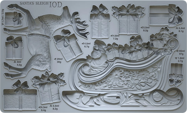 Santas Sleigh 6X10 IOD MOULD