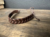Leather stackable bracelets