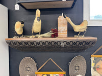 Metal & brown Wood Shelf