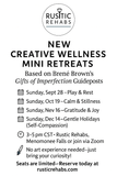12/14/25 (Sunday) Creative Wellness mini retreat - focus on Gentle Holidays (self compassion)