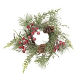 Icy Memories Mixed Pine & Berries Candle Ring - 3.5"