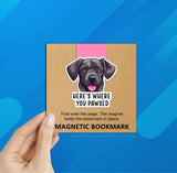 Dog Here's Where You Pawsed Bookmark
