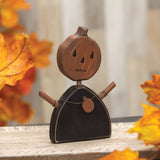 Distressed Wooden Wobble Head Jacko Sitter