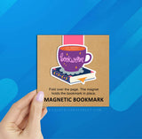 Bookworm Tea Cup Magnetic Bookmark