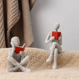 Reading Woman Resin Figurine