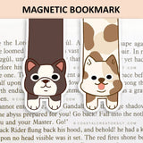 2-Pack Brown Spotted Dogs Magnetic Bookmark (Packaged)