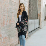 Chic Full-Length Flower Kimono - Versatile Layering Piece 🌼