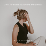 Strength Calligraphy Temp Tattoo | Skin and Hat Tattoo