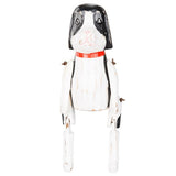 SITTING WOODEN DOG