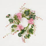 Wispy candle Ring-Pink Hydrangea Garden