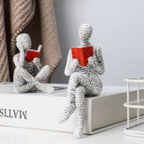 Reading Woman Resin Figurine