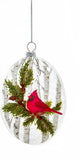 Glass Cardinal Ornament