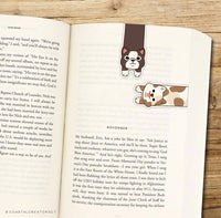 2-Pack Brown Spotted Dogs Magnetic Bookmark (Packaged)