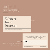 Be Kind Calligraphy Temp Tattoo | Skin and Hat Tattoo