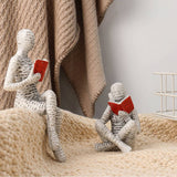 Reading Woman Resin Figurine