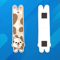 2-Pack Brown Spotted Dogs Magnetic Bookmark (Packaged)