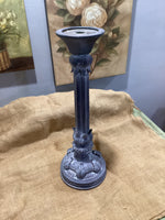Tall distressed candle holder
