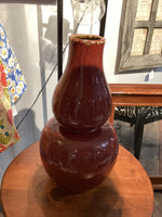 Red tall vase