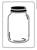 JRV Canning Jar Stencil