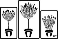 JRV 3 Lavender Pots Stencils