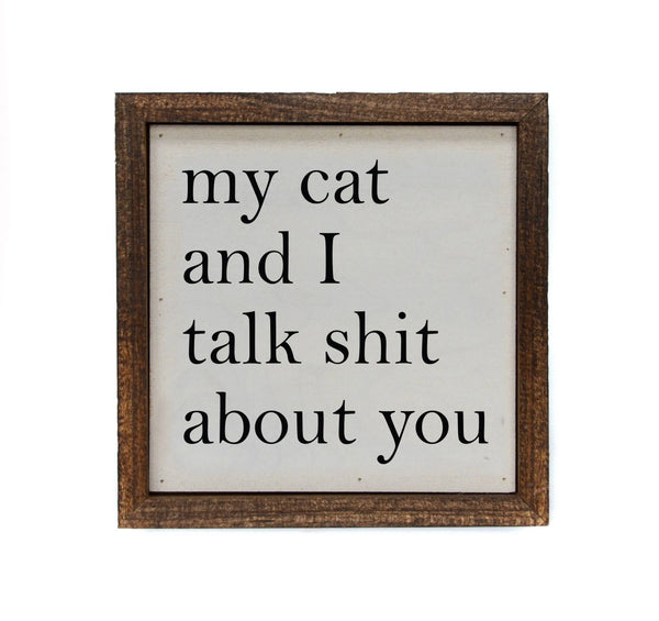 Driftless small 6x6 signs pictures sayings porch sitters