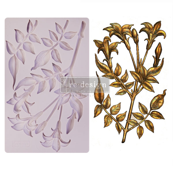 REDESIGN DECOR MOULDS® – LILY FLOWERS – 8″X5″, 8MM THICKNESS