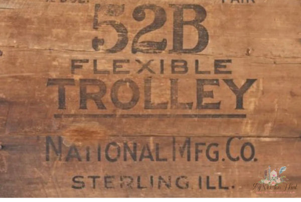 Wood Crate Trolley" Decoupage Paper by Roycycled Treasures