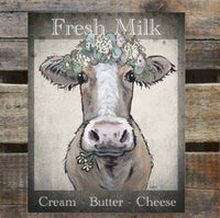 Metal farm animal signs