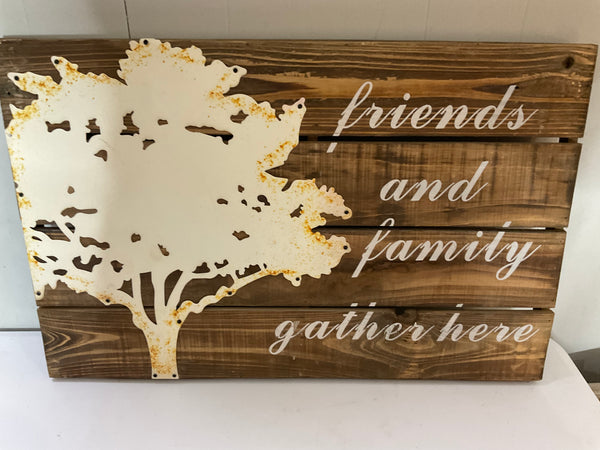 Friends wooden plaque