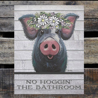 Metal farm animal signs