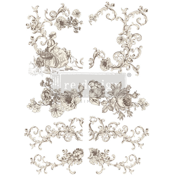 Alaina Toile  Redesign Prima Decor Transfer tube