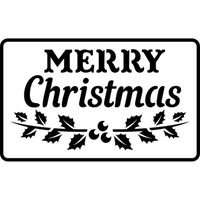 JRV Merry Christmas Stencil